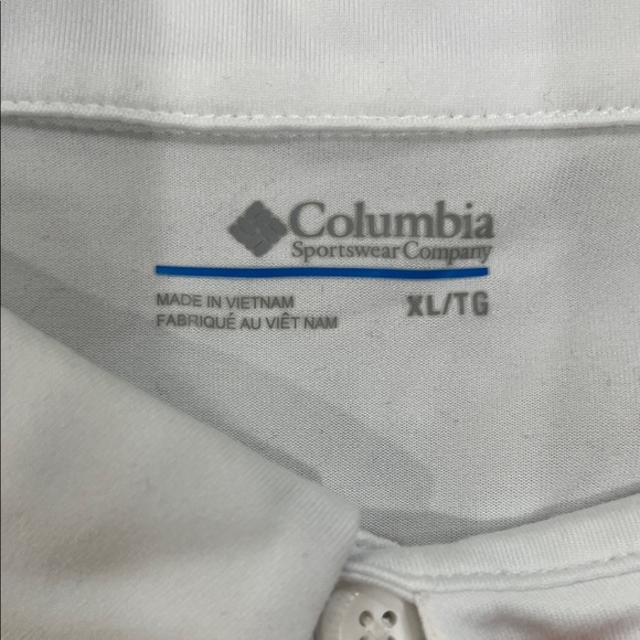 Columbia Men's White Performance Polo Shirt - Picture 2 of 8